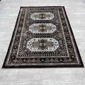 Modern Turkish diamond carpets 10940A Brown size 200*30