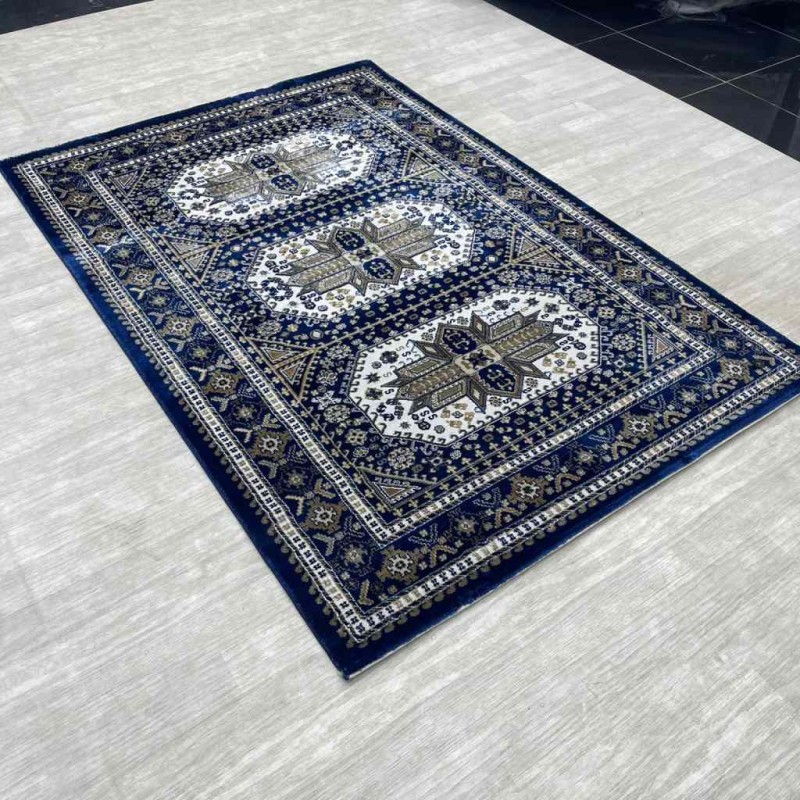 سجاد تركي الماس مودرن 10940A كحلي مقاس 100*200