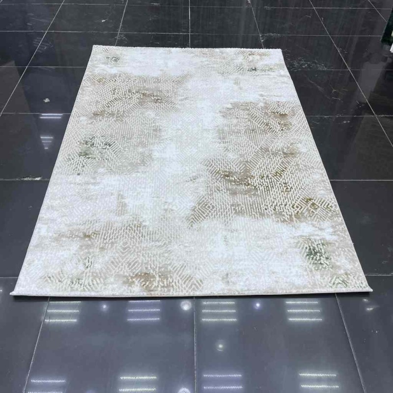 سجاد الماس تركي مودرن 30020A كريم اخضر 200*300