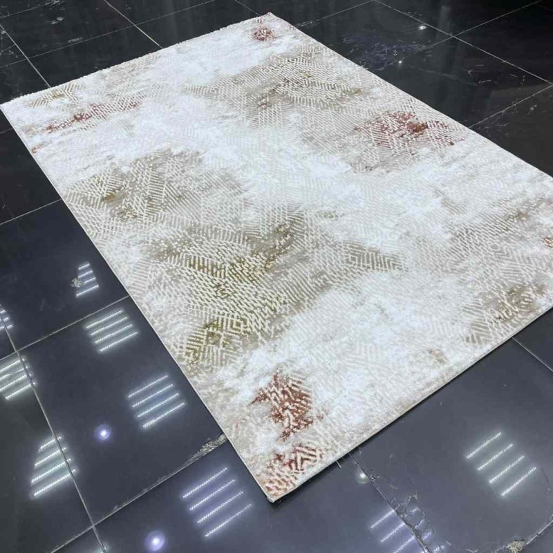 Modern Turkish diamond carpets 30020A cream orange 150*220