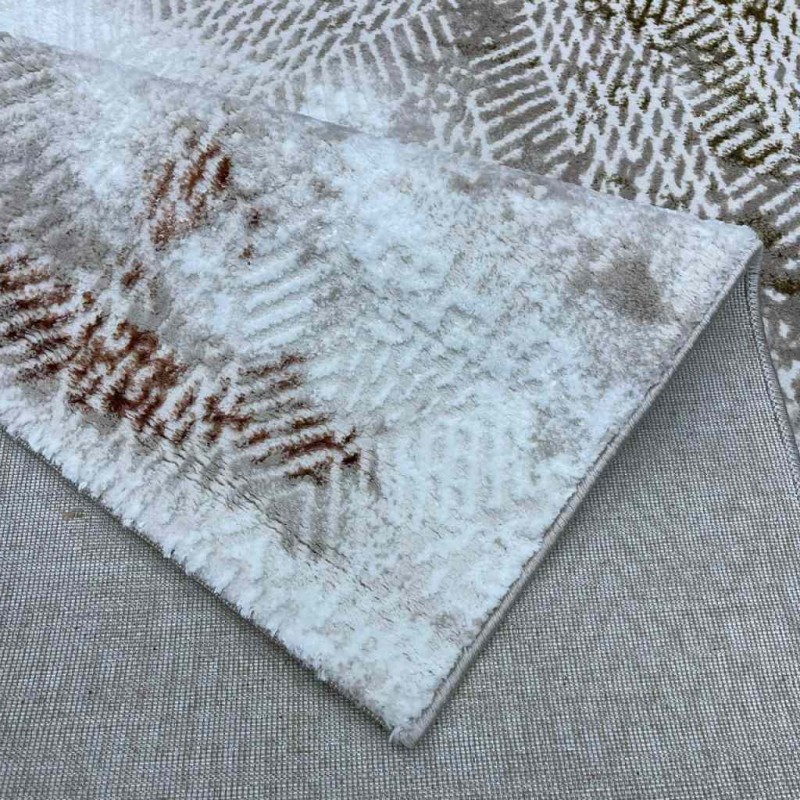 Modern Turkish diamond carpets 30020A cream orange 150*220