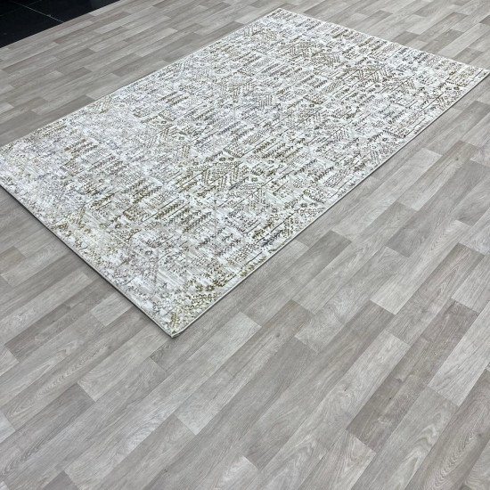 Modern Turkish diamond carpet 35005A golden beige 200*300