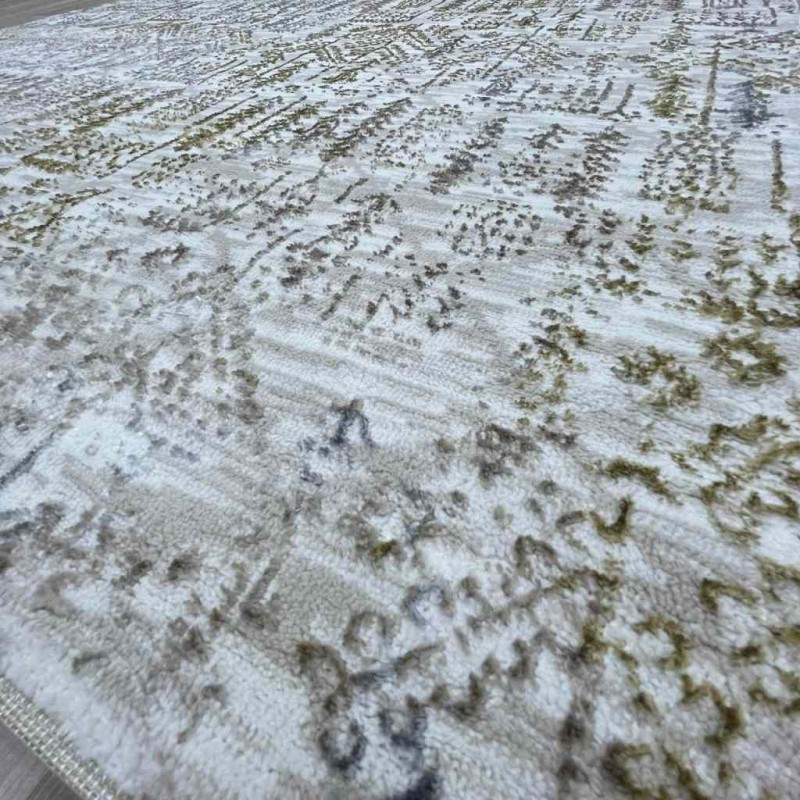 سجاد الماس تركي مودرن 35005A بيج ذهبي 150*220