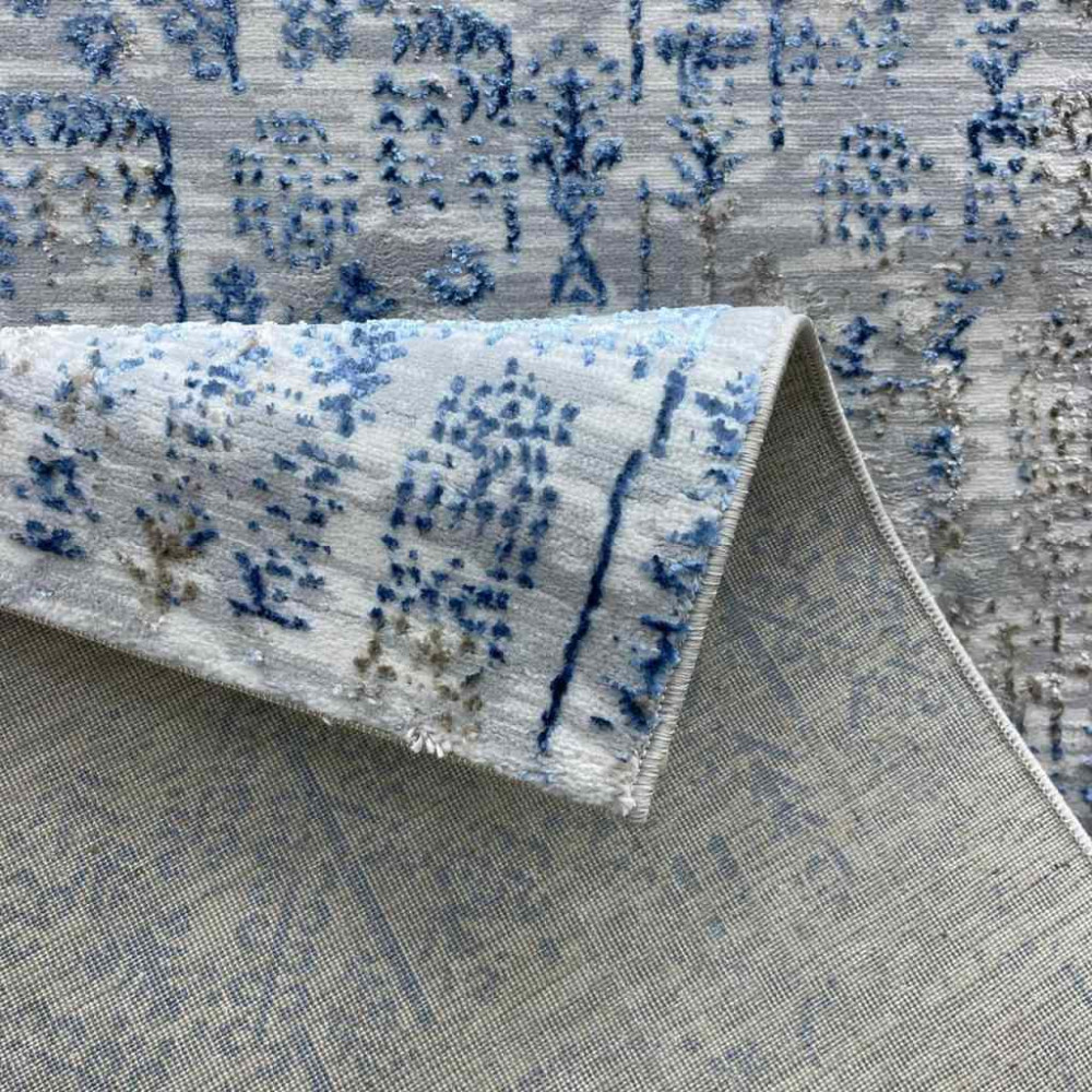 سجاد الماس تركي مودرن 35005A رمادي سماوي 150*220 سجاد الماس تركي مودرن 35005A رمادي سماوي 150*220