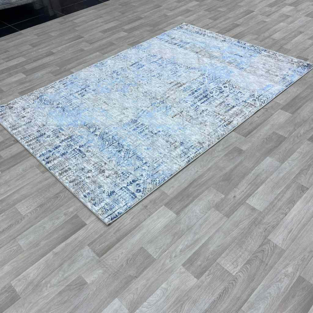 سجاد الماس تركي مودرن 35005A رمادي سماوي 150*220 سجاد الماس تركي مودرن 35005A رمادي سماوي 150*220