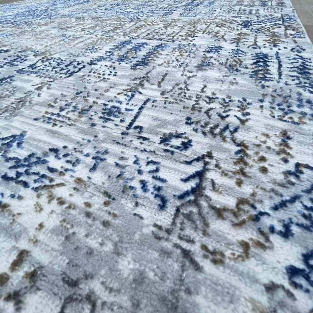 سجاد الماس تركي مودرن 35005A رمادي سماوي 150*220 سجاد الماس تركي مودرن 35005A رمادي سماوي 150*220