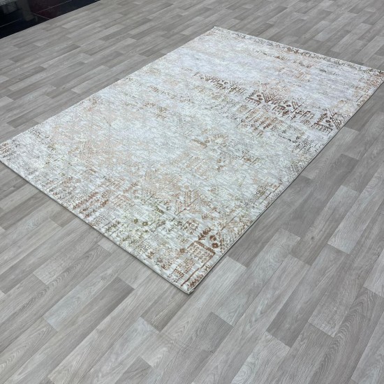 Modern Turkish diamond carpets 35005A cream orange 200*300