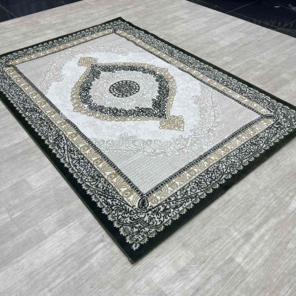سجاد الماس مودرن B066 اخضر مقاس 150*220