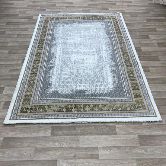 Modern Turkish diamond carpets 30081B golden gray 150*220