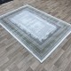 Modern Turkish diamond carpet 30081B gray green 150*220