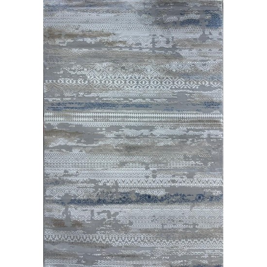 Modern Turkish diamond carpets 30096A sky grey 150*220