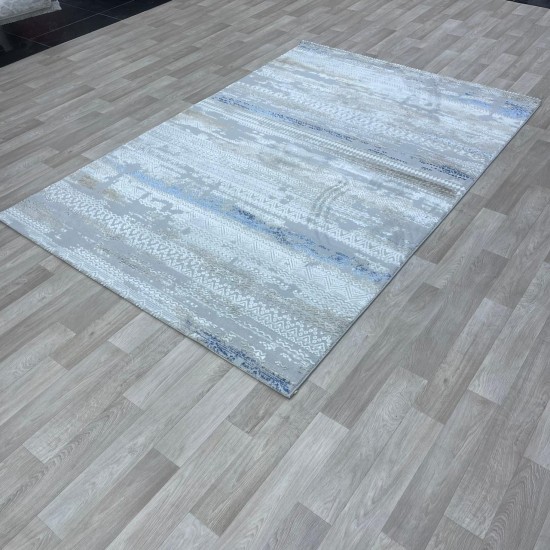 Modern Turkish diamond carpets 30096A sky grey 150*220