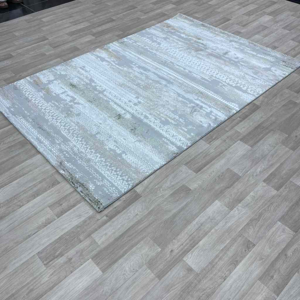 سجاد الماس تركي مودرن 30096A رصاصي 150*220