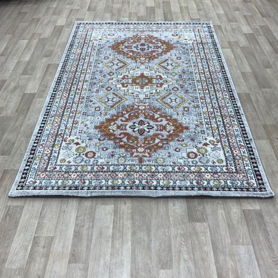 Turkish diamond rug 6511A gray color size 300*400