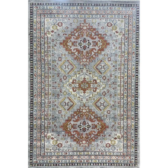 Turkish diamond rug 6511A gray color size 300*400