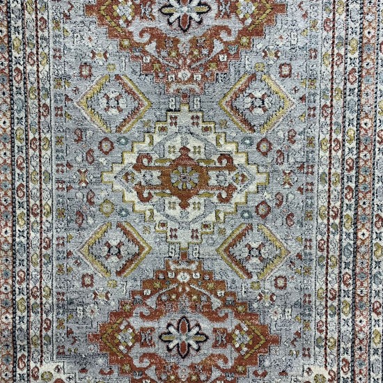 Turkish diamond rug 6511A gray color size 300*400