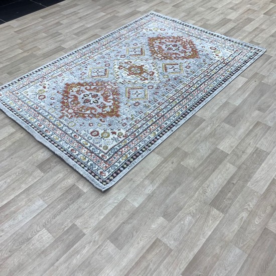 Turkish diamond rug 6511A gray color size 300*400