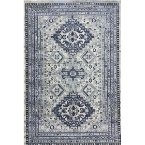 Turkish diamond rug 6511A cream gray color size 250*350