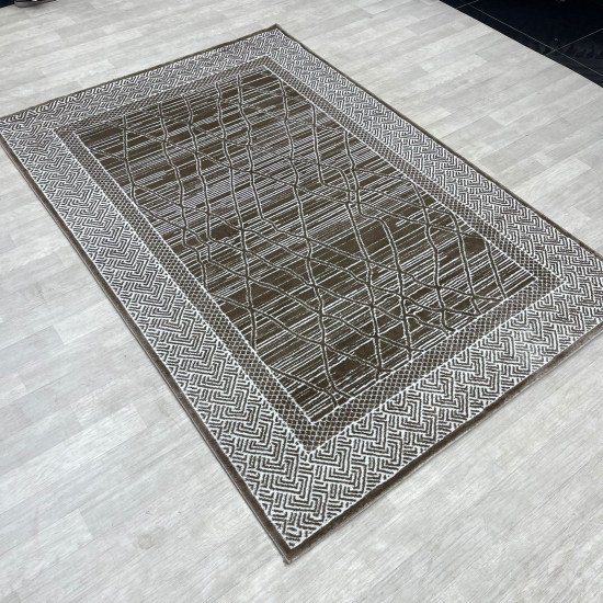 Modern Turkish Almas Carpets 10933A Brown 100*300