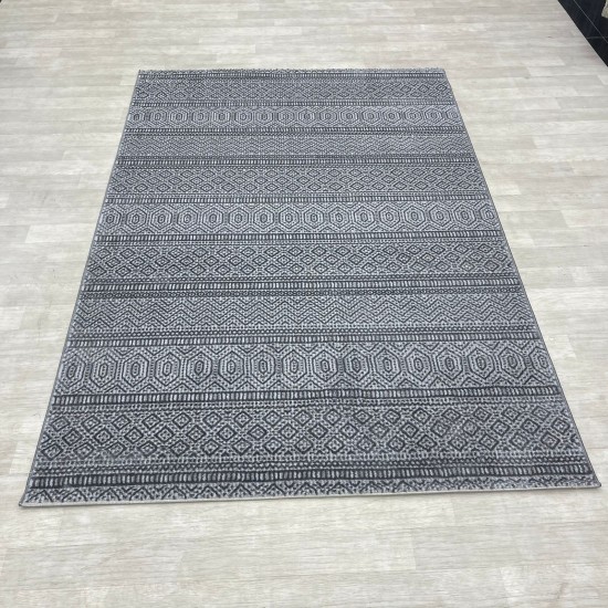 Modern Turkish Diamond Carpets 10908A dark grey 100*200