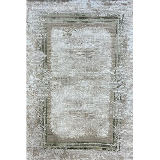 Modern Turkish Almas carpet 30004D beige green size 150*220