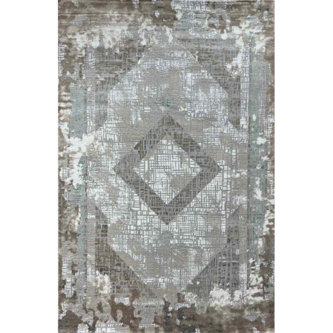 Modern Turkish diamond carpet 30009A gray turquoise 150*220