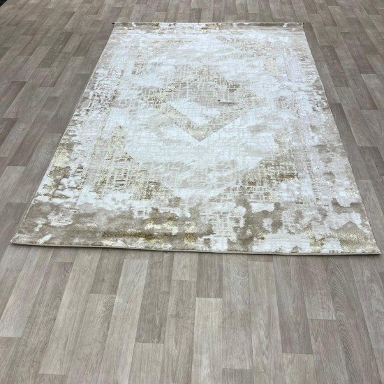 Modern Turkish diamond carpets 30009A cream gold 150*220