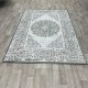 Modern Turkish beige diamond carpet 35007A green size 150*220