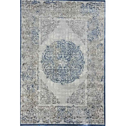 سجاد الماس تركي مودرن 35007A رصاصي ازرق 150*220