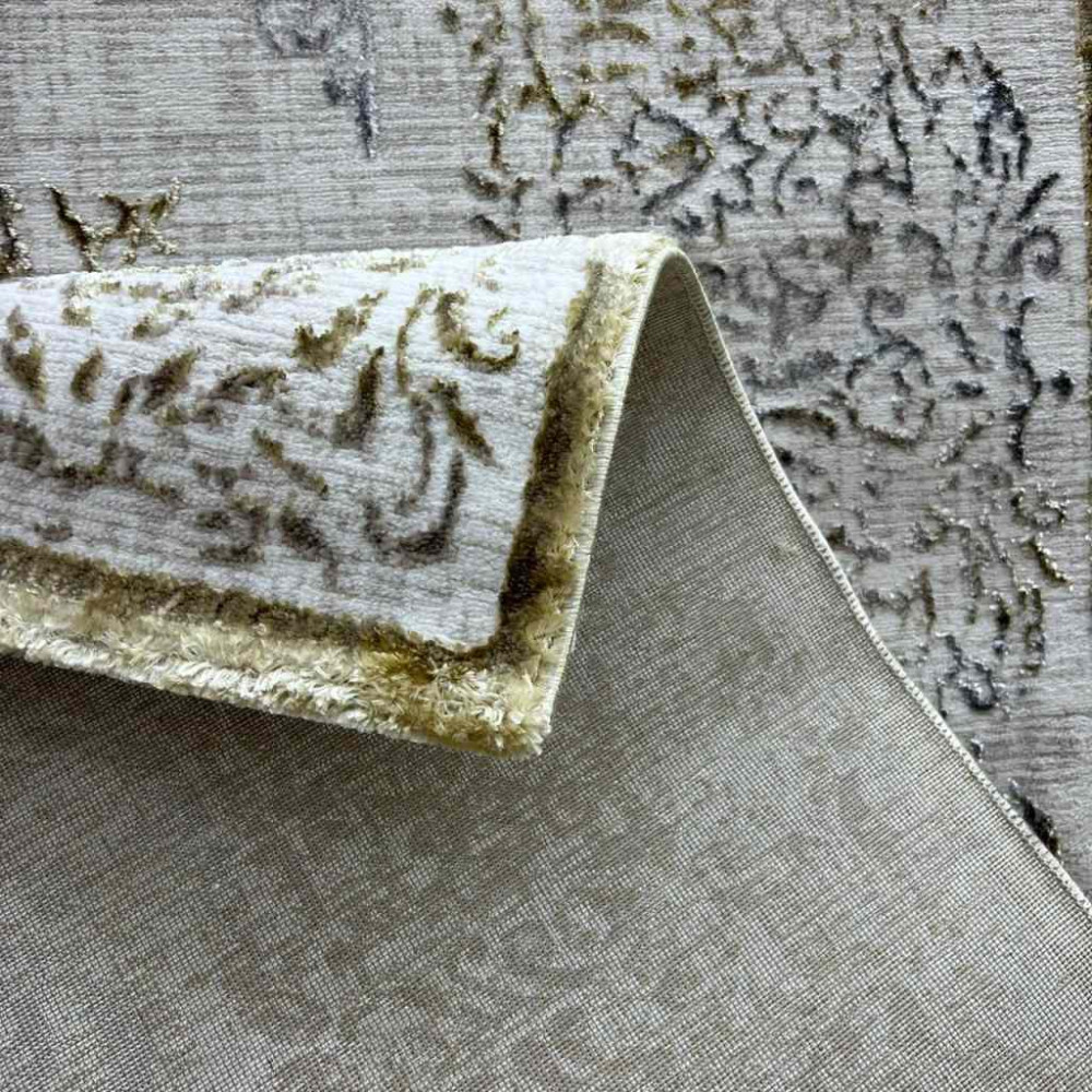 سجاد تركي حديث الماس 35007A بيج ذهبي مقاس 150*220