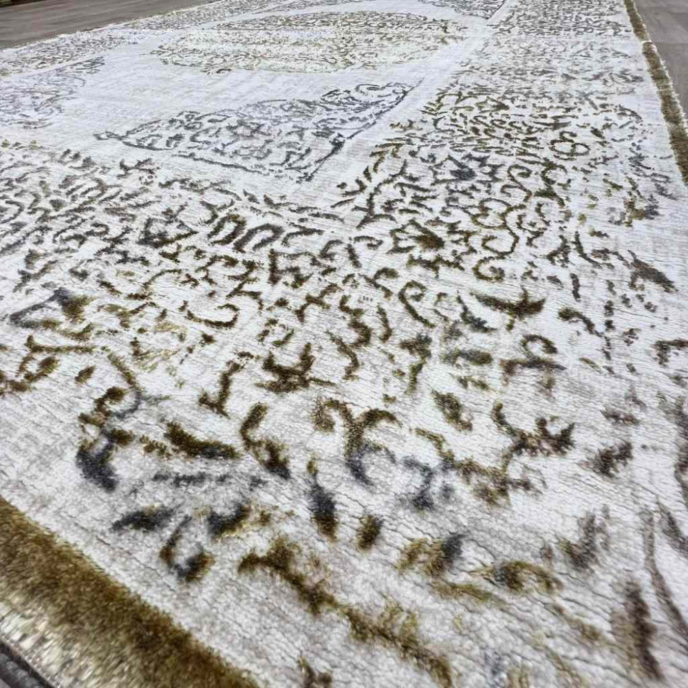 سجاد تركي حديث الماس 35007A بيج ذهبي مقاس 150*220