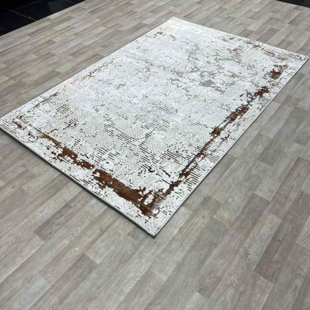 سجاد الماس تركي مودرن 35023D بيج برتقالي 150*220 سجاد الماس تركي مودرن 35023D بيج برتقالي 150*220