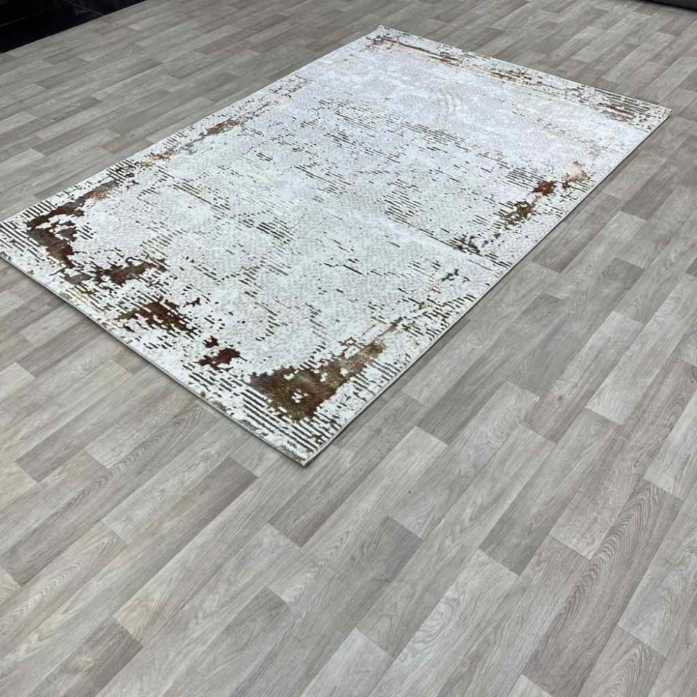 سجاد الماس تركي مودرن 35023D بيج برتقالي 150*220 سجاد الماس تركي مودرن 35023D بيج برتقالي 150*220