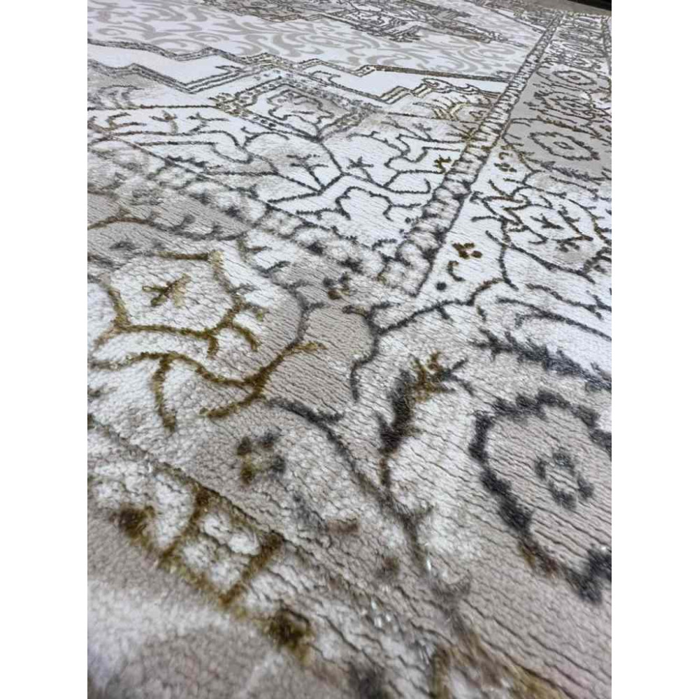 سجاد الماس تركي مودرن 35043A بيج ذهبي 150*220 سجاد الماس تركي مودرن 35043A بيج ذهبي 150*220