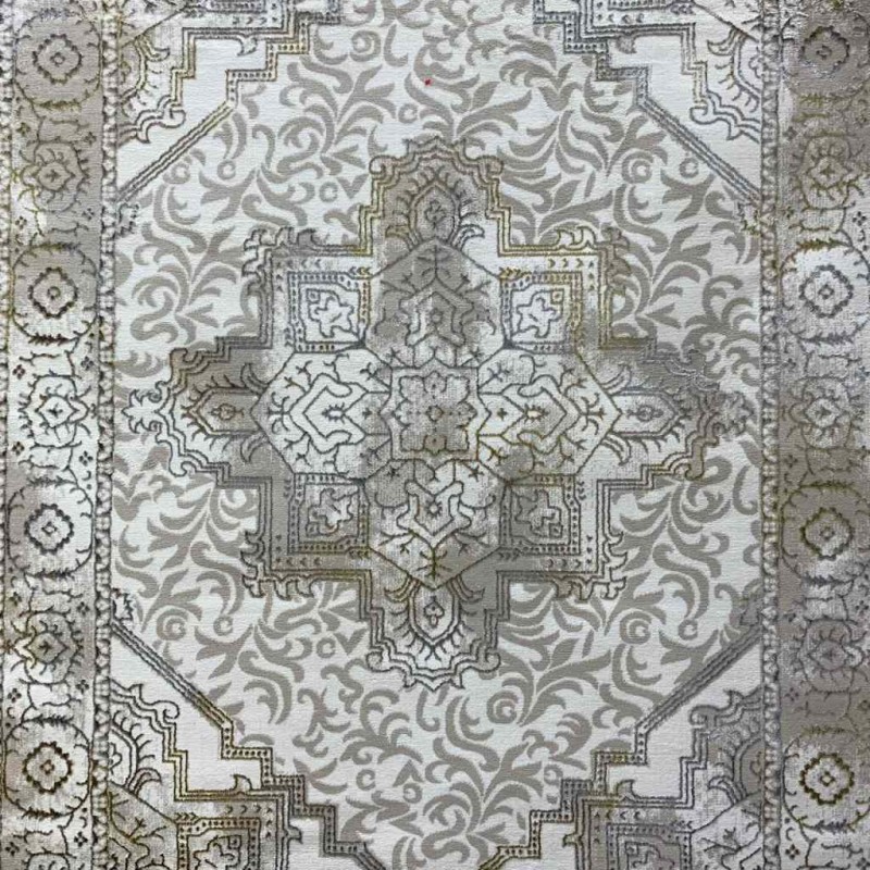 سجاد الماس تركي مودرن 35043A بيج ذهبي 200*300