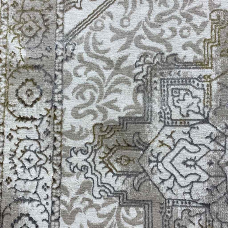 سجاد الماس تركي مودرن 35043A بيج ذهبي 200*300