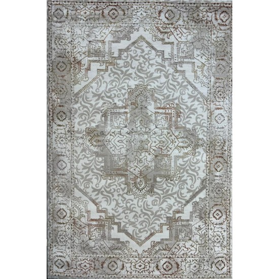 Modern Turkish diamond carpet 35043A beige orange 150*220