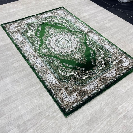 Turkish classic diamond carpet 10941A green color size 300*400