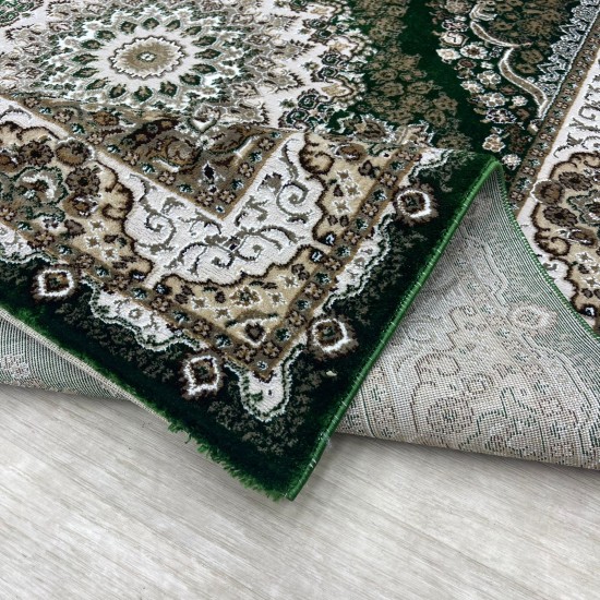 Turkish classic diamond carpet 10941A green color size 300*400