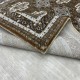 Turkish classic diamond carpet 10939A Brown color size 200*300