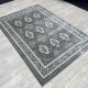 Turkish classic diamond carpet 10939A gray color size 250*350