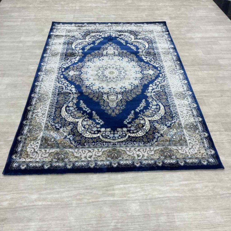 سجاد الماس كلاسيك تركي 10941A لون كحلي مقاس 150*220