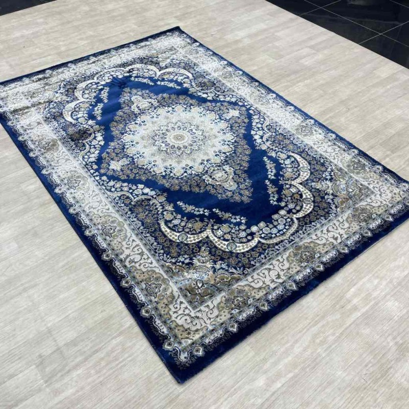 سجاد الماس كلاسيك تركي 10941A لون كحلي مقاس 150*220