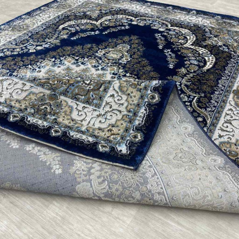 سجاد الماس كلاسيك تركي 10941A لون كحلي مقاس 150*220