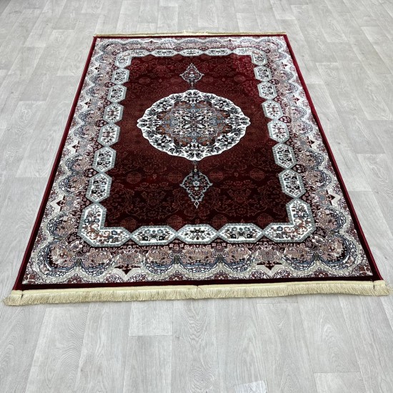 Turkish carpet Kashan 1019A 11 mm red size 400*600