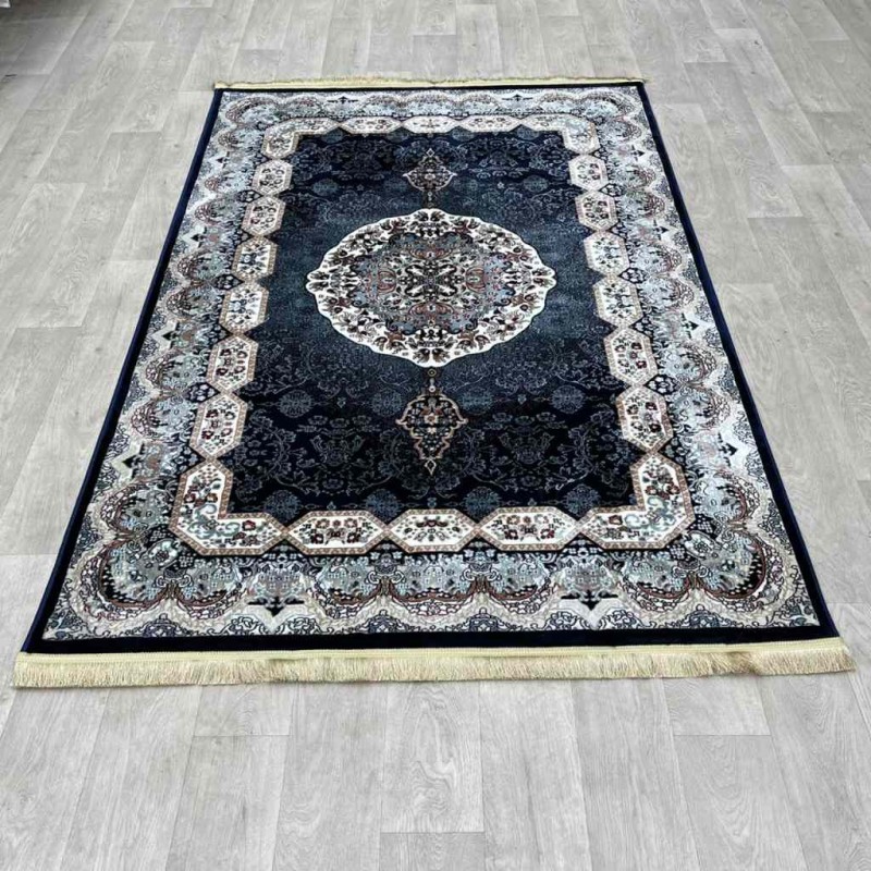 سجاد تركي كاشان 1019A كحلي مقاس 500*800
