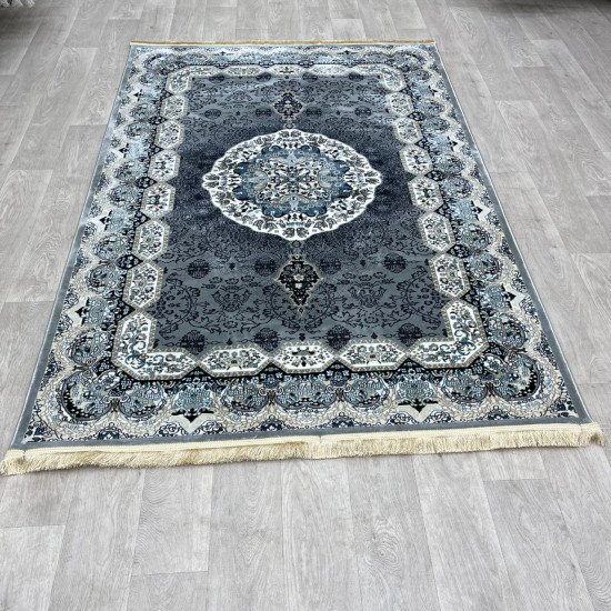 Turkish carpet Kashan 1019A 11 mm gray size 300*400