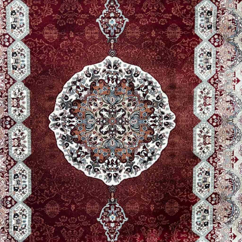 سجاد تركي كاشان دائري 1019A احمر مقاس 400*400 سجاد تركي كاشان دائري 1019A احمر مقاس 400*400