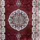 Turkish carpet Kashan 1019A 11 mm red size 400*600