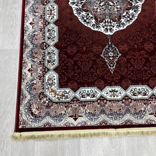 Turkish carpet Kashan 1019A 11 mm red size 400*600